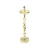 Decorative Vintage Standing Ashtray Made of Brass and Onyx Marble