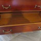 4-drawer chest of drawers – Cherry stain – Imitation Empire style – 80s