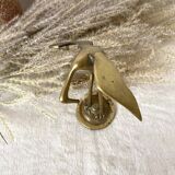 Golden brass bird