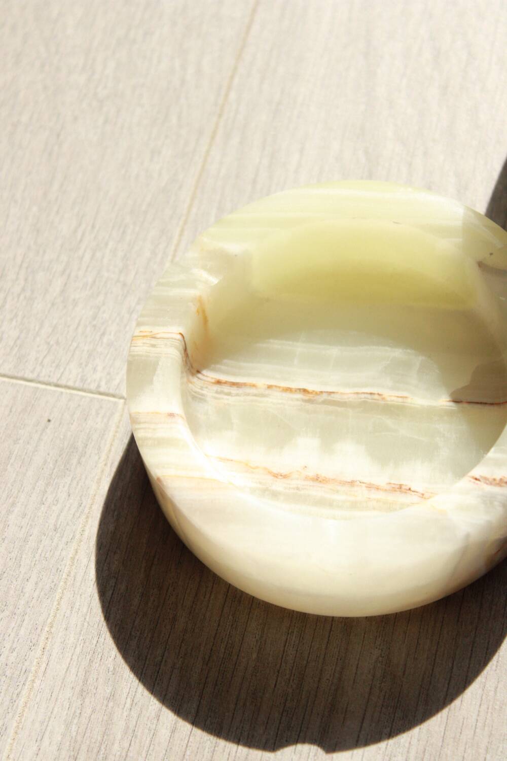 Vintage ashtray & table bookend in onyx - Art Deco period