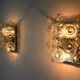 Pair of oscar torlasco wall lamps, murano glass, italy, 1970