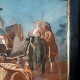 Antique tempera painting on paper, 18th century Italian school