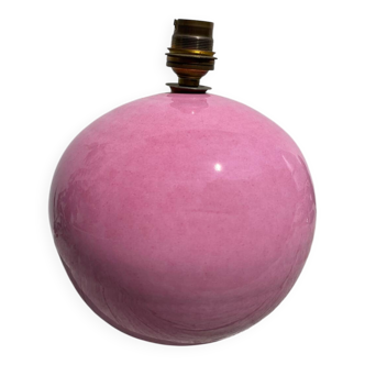 Pink ceramic ball lamp