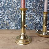 Pair of brass candlesticks