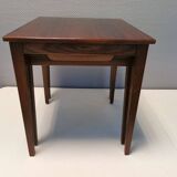 Set of two mid-century side tables in rosewood designed by bent silberg for furniture of denmark.