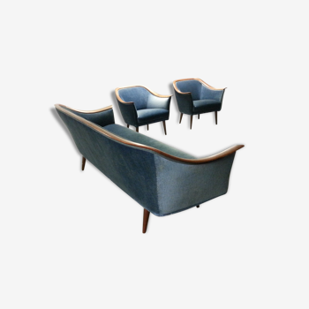 Canapé et fauteuils scandinaves années 50 Georg Jensen Vatne Mobler