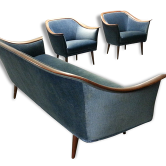 Sofa and chairs Scandinavian 50s Georg Jensen Vatne furniture