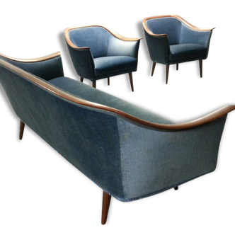 Canapé et fauteuils scandinaves années 50 Georg Jensen Vatne Mobler