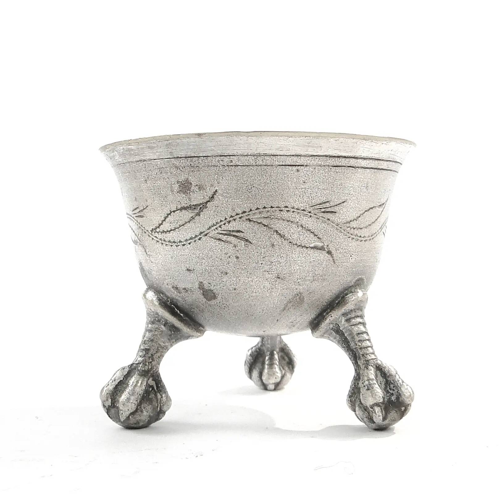 Neoclassical salt cellar, silver-plated brass, Norblin, Poland, 19th century