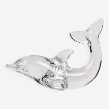 Decorative Figurine Dolphin Crystal Villeroy Boch Paperweight Glass 14cm