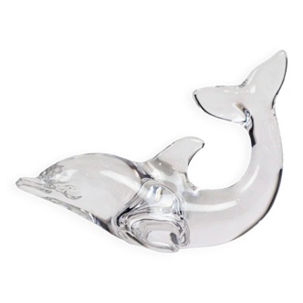 Decorative Figurine Dolphin Crystal Villeroy Boch Paperweight Glass 14cm