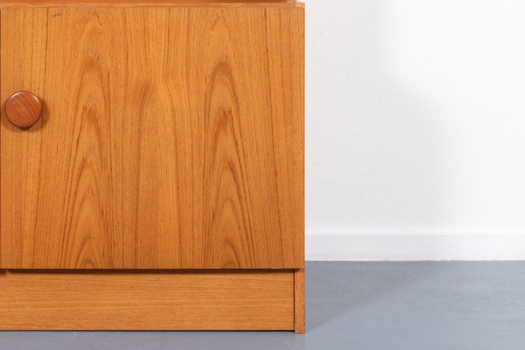 Vintage Danish teak veneer cabinet from the 1970s