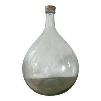Dame-jeanne en corde et verre 8L