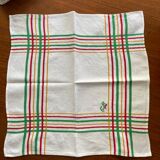 Serviettes basques vintage avec monogramme