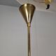 1960s Czech Mid-Century Brass and Železný Brod Frosted Glass Six-Arm Chandelier