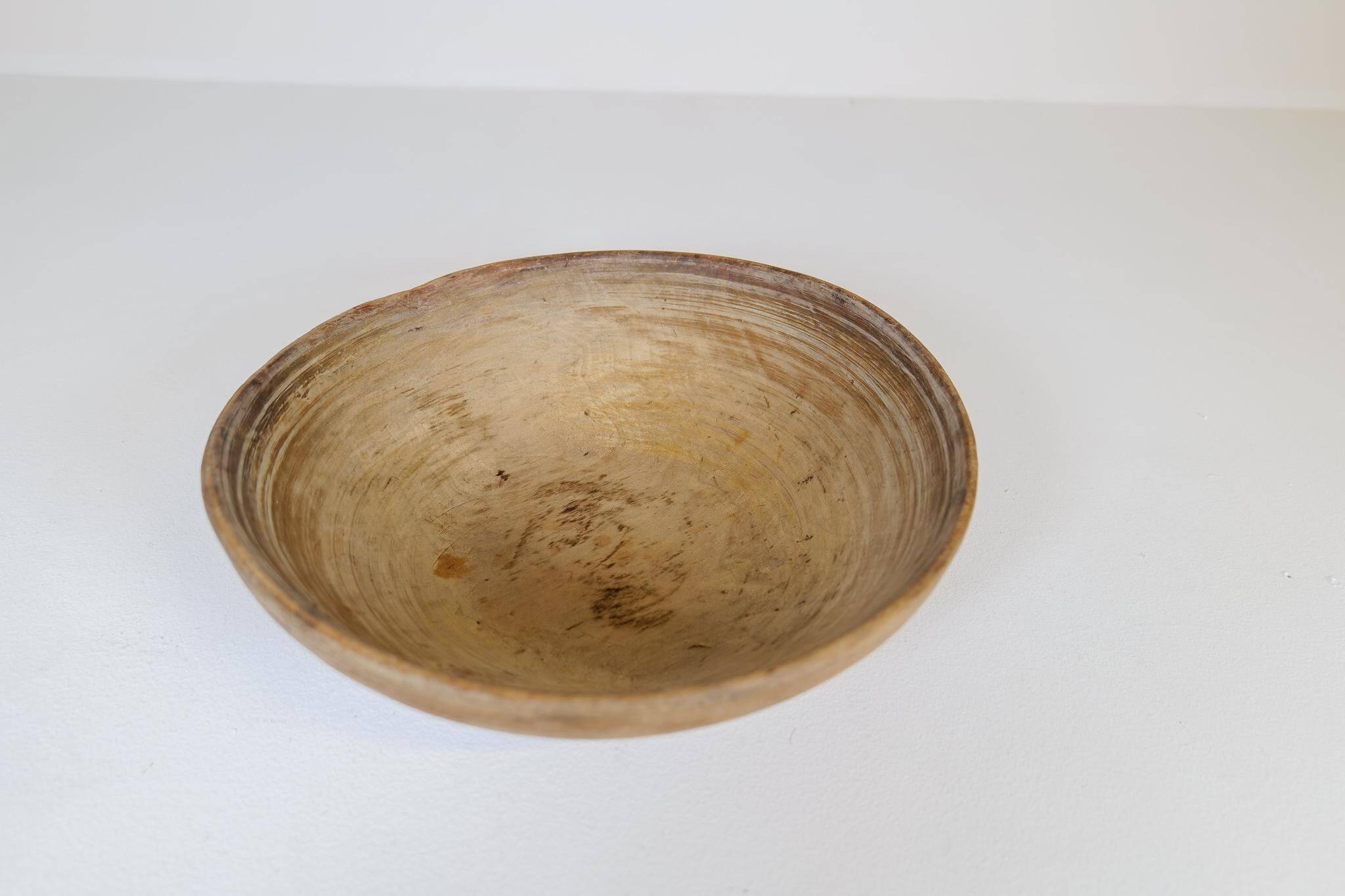 Swedish folk art, unique 19th-century farmer's bowl.