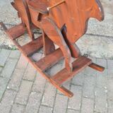 Vintage wooden rocking horse