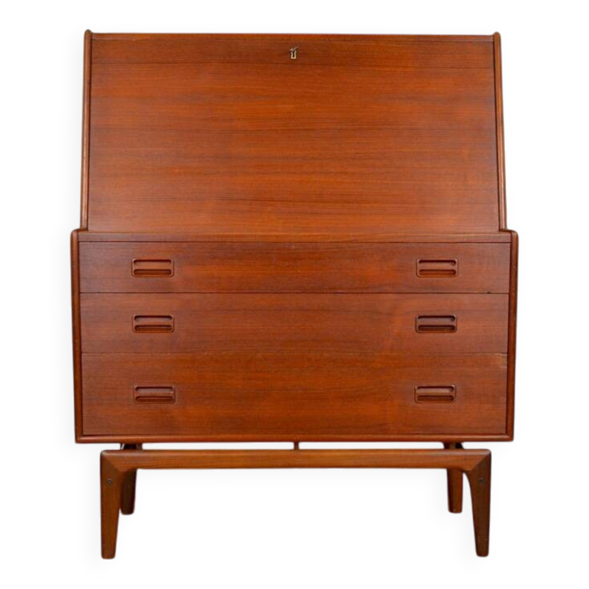 Danish Teak Secretary By Arne Hovmand-Olsen Mogens Kold Edition 1960