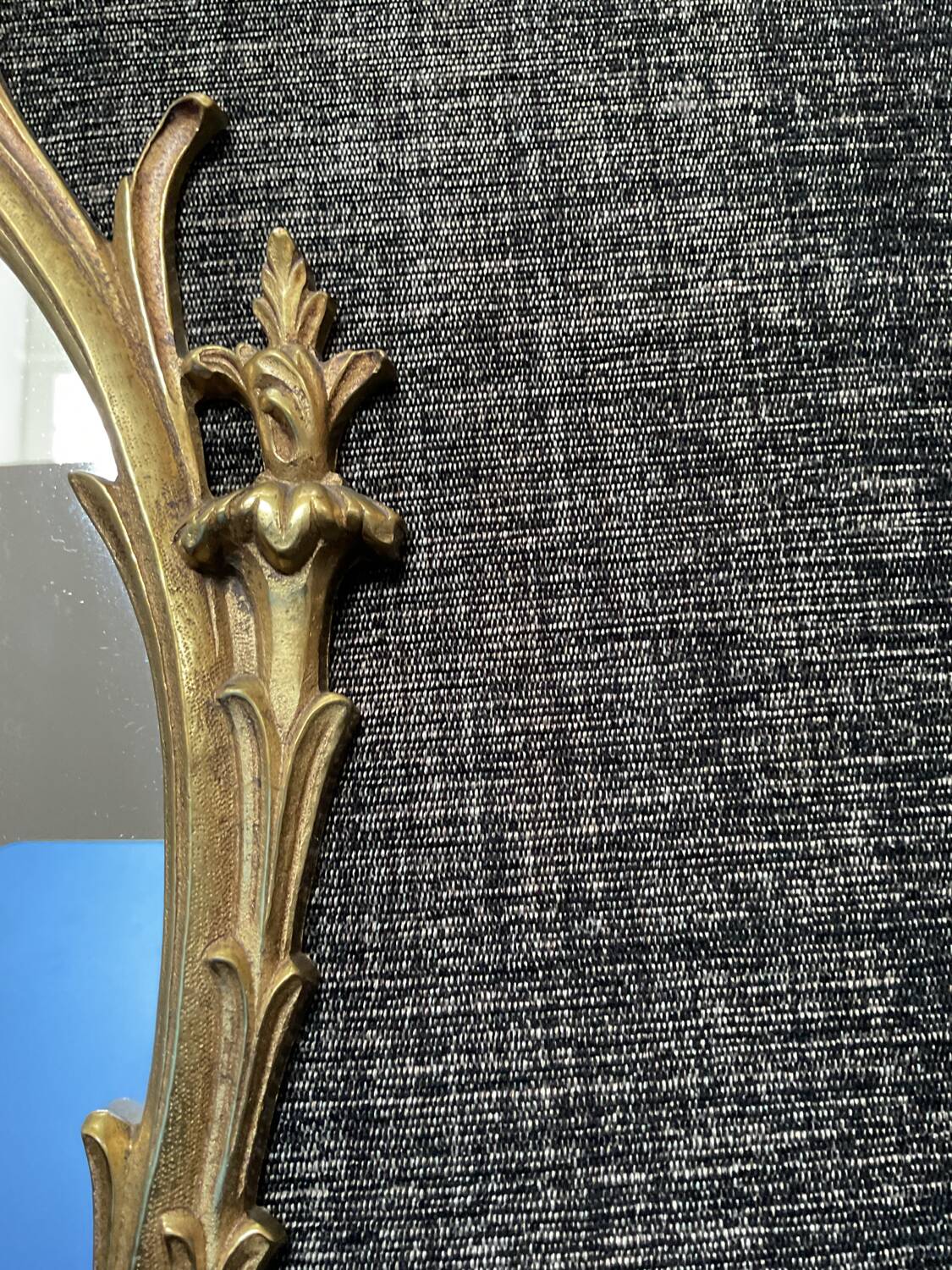 Louis XV style mirror in brass