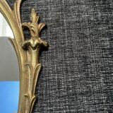 Miroir style Louis XV en laiton
