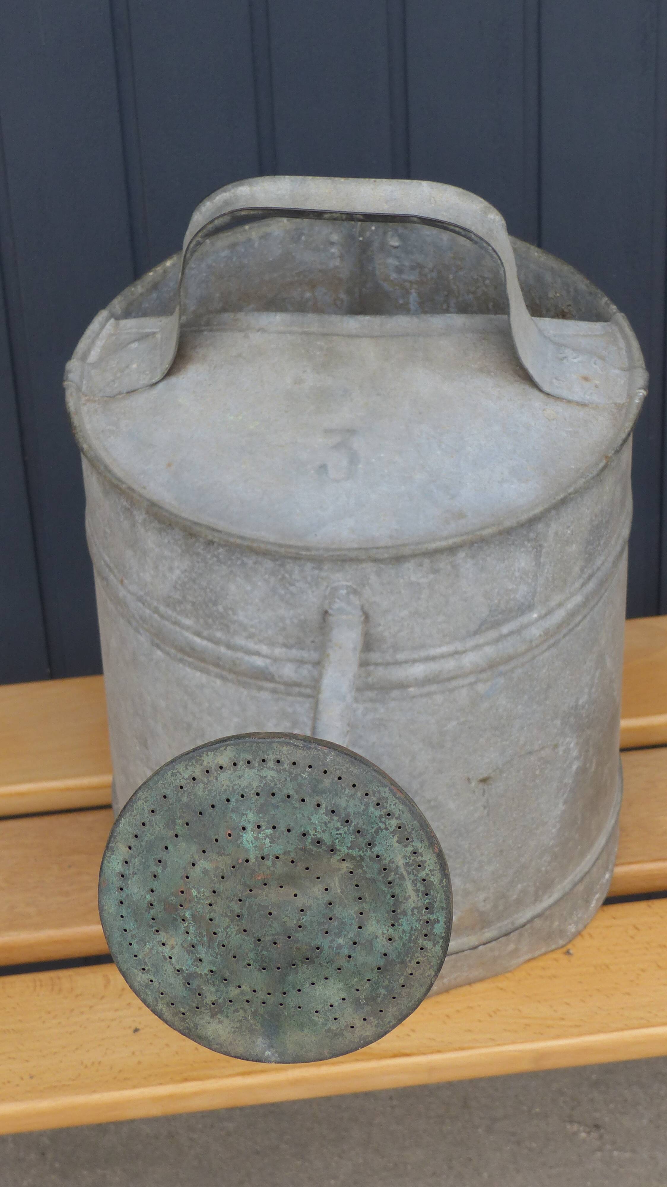 Zinc watering can