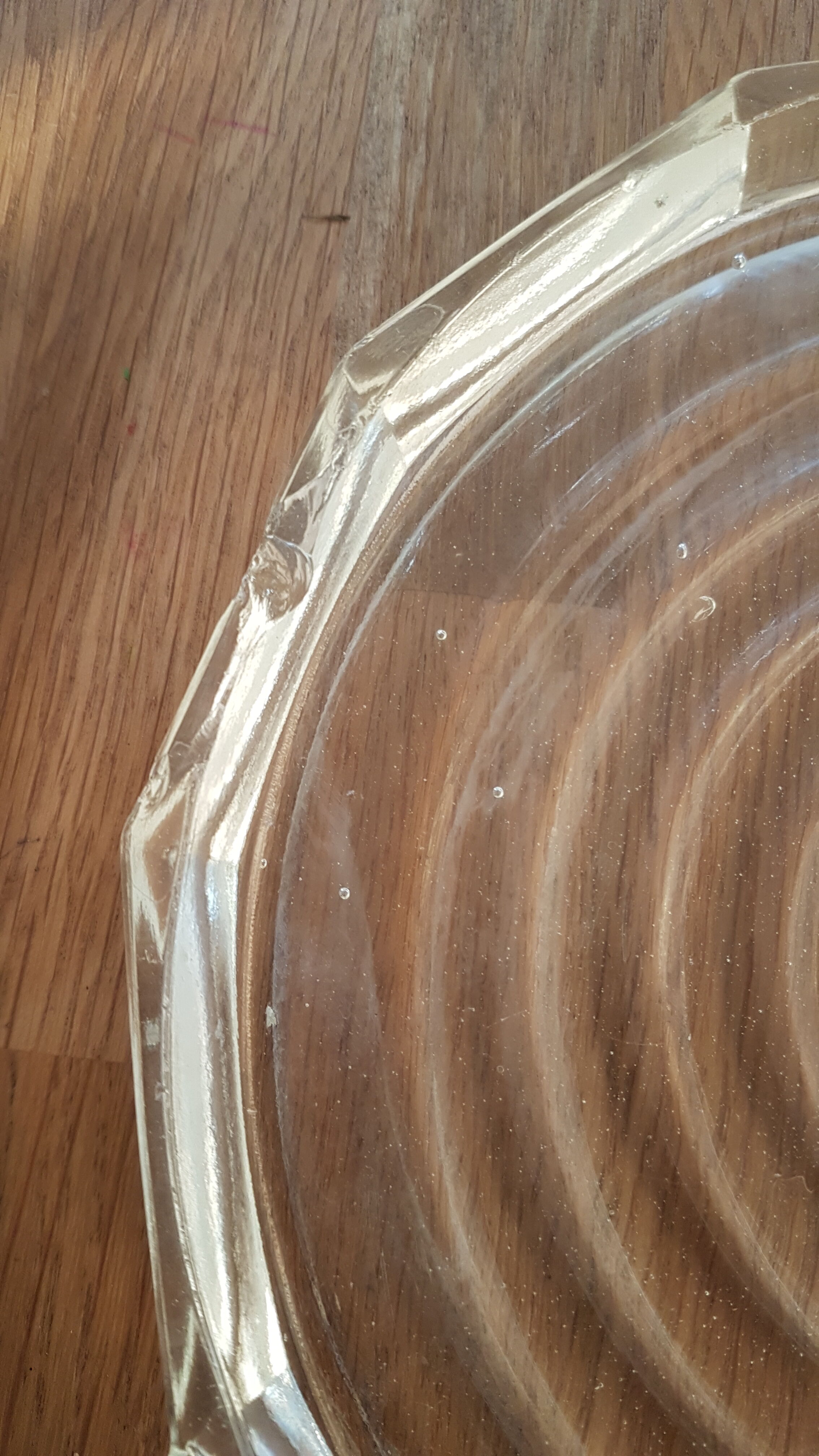 Art Deco glass dessert or cheese bell