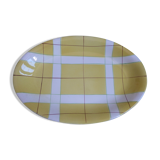 Plat ovale collection Hossegor jaune Salins