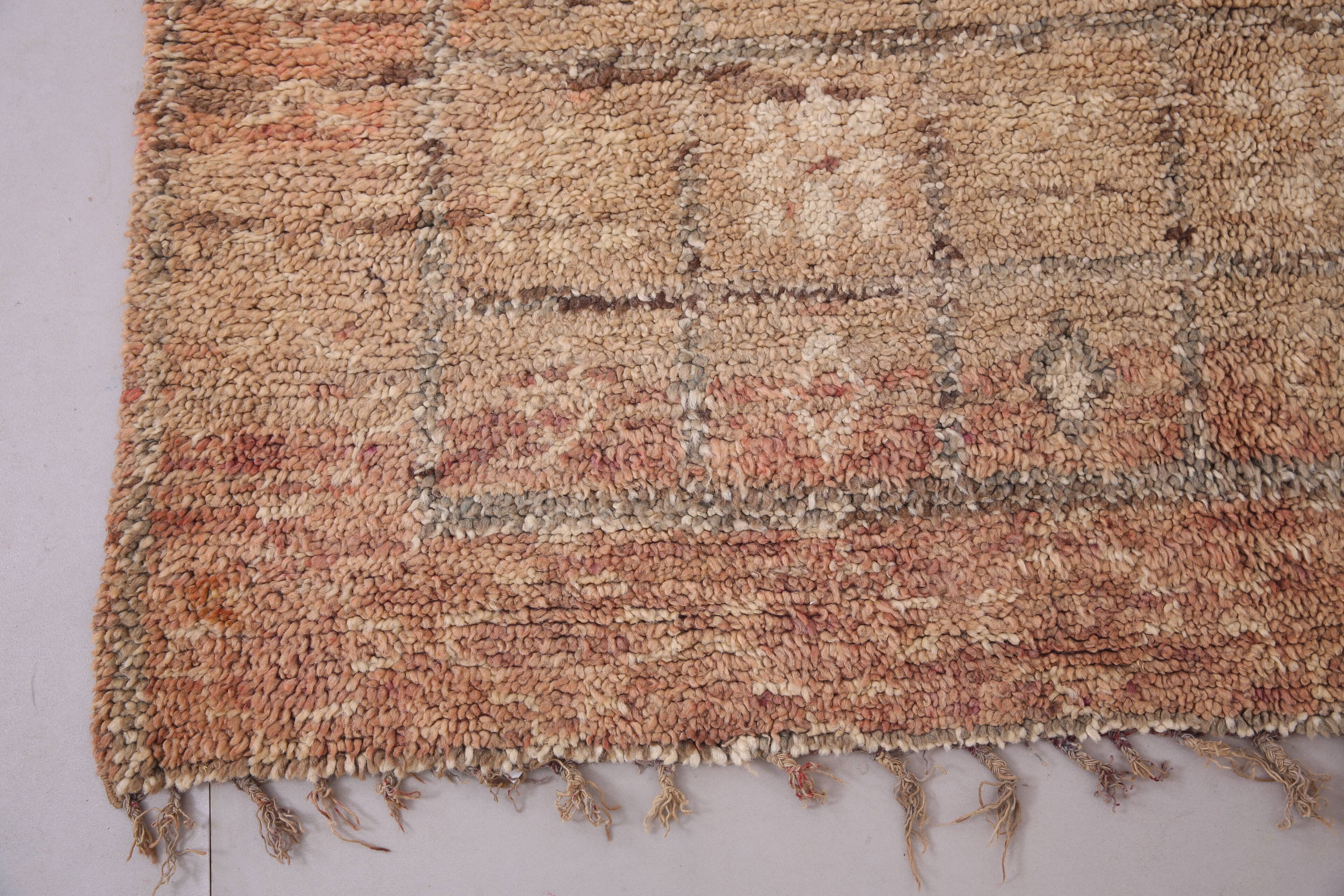 Peach Vintage Moroccan Rug 174 x 263 cm - Berber Wool Rug - Handmade rug