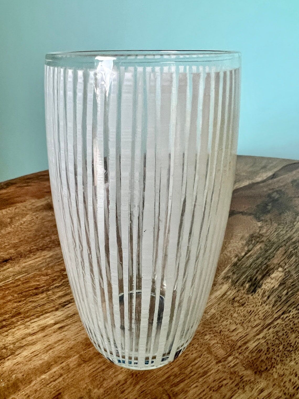 Colored glasses for water and wine mid-century modern 50s 60s