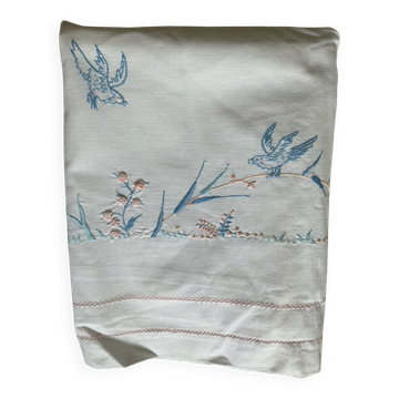 Embroidered children's sheet 112 X 78 cm