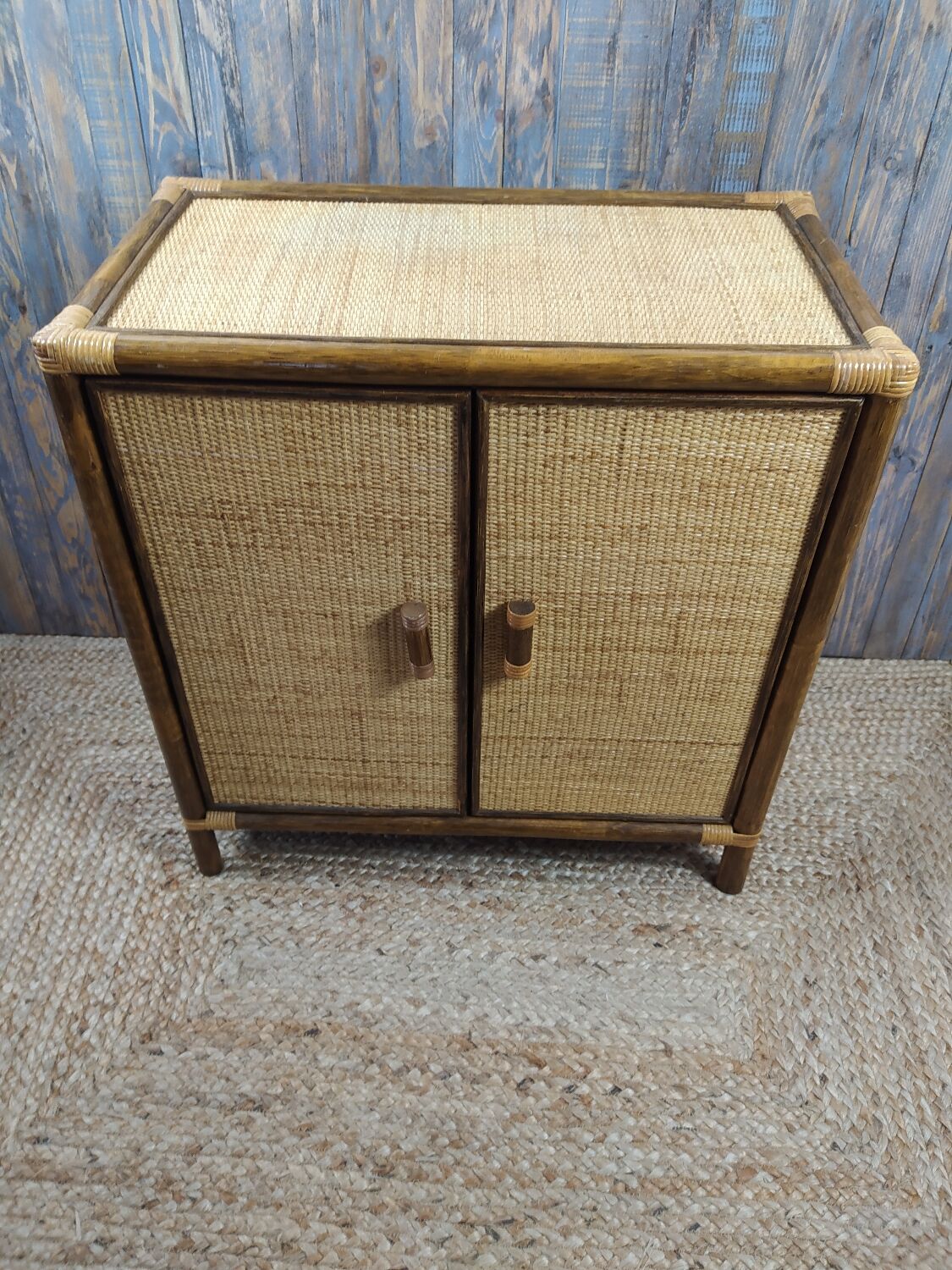 Rattan and wood furniture