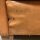 Brown leather armchair