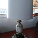 travertine ostrich egg lamp Delmas, 1960