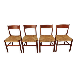 Série de 4 chaises scandinave - 1960