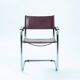 Chaises Bauhaus en cuir, Fasem 1980s
