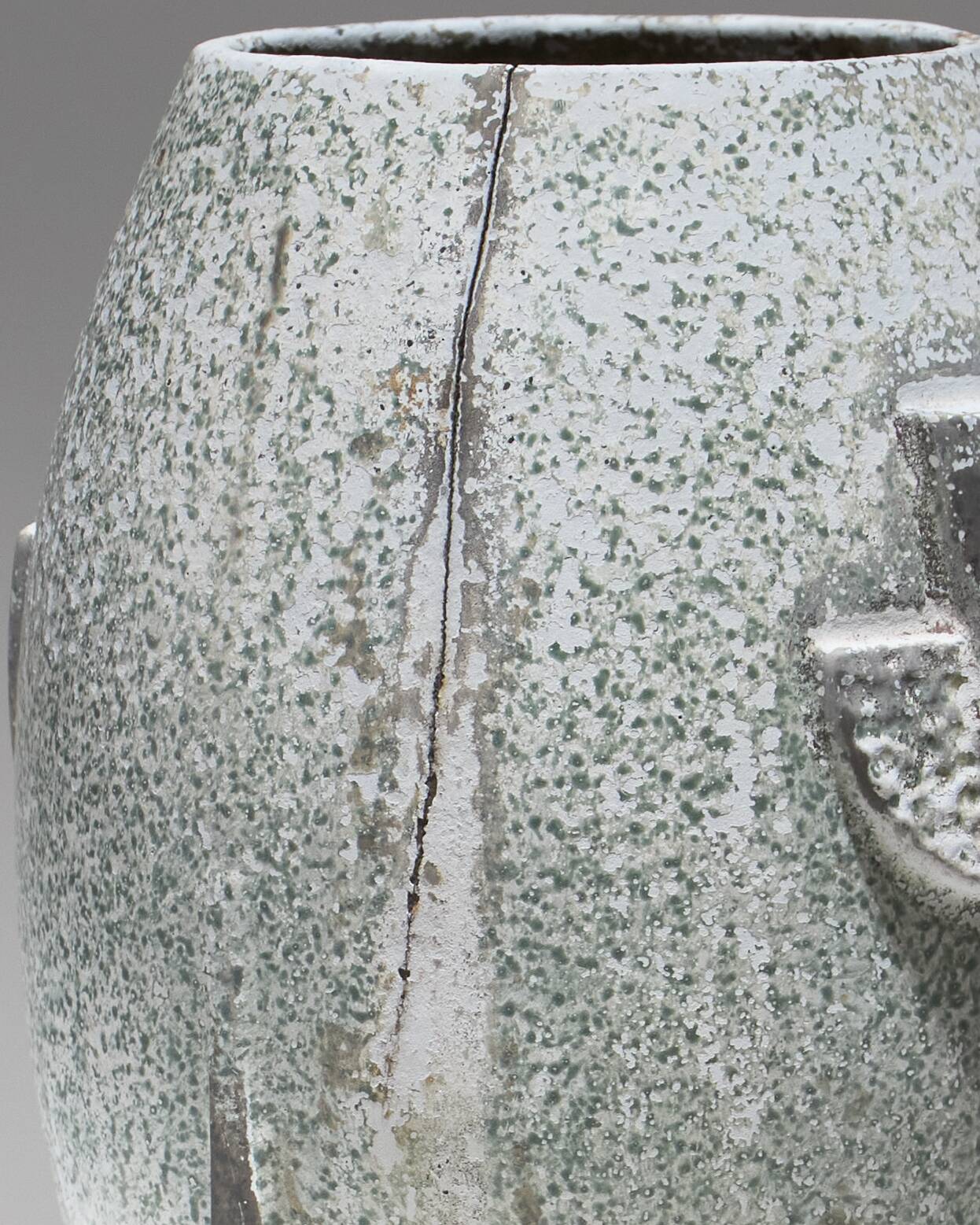 Art Deco Glazed Ceramic Vase, 1930s