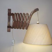 Applique concertina en teck par Eric Hansen / Le Klint, Danemark 1960