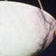 Great size superb Art Deco white alabaster chandelier, 1930s
