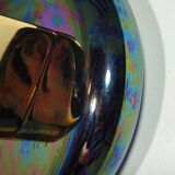 Aplique de pared iridiscente. España, 1980s.