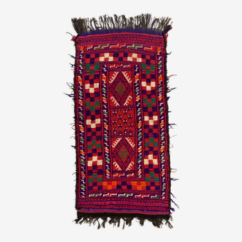 Tapis kilim turc vintage 152x75 cm laine kelim