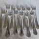 Twelve Christofle Metal Dessert Forks