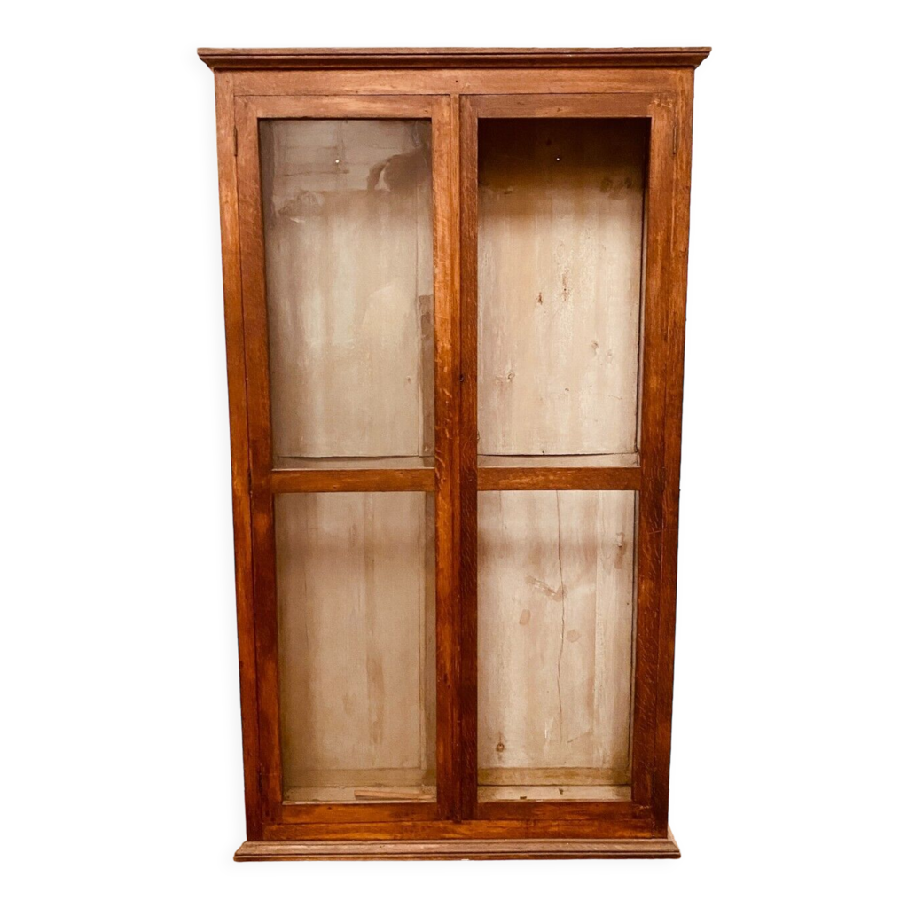 Vitrine en chene massif de style Louis Philippe XIX siècle | Selency