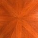 Table basse Sunburst en placage de teck, milieu du siècle