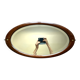 Antique boat mirror in mahogany