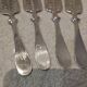 4 silver-plated absinthe spoons by Christofle, 17.5cm