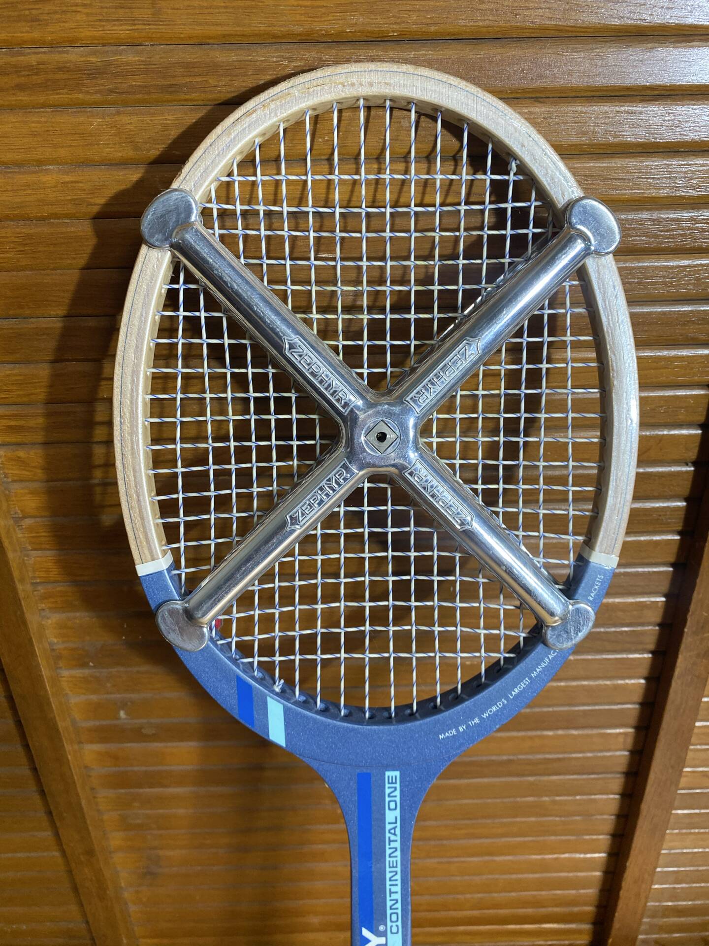 Old tennis racket donnay continental one wood + vintage zéphyr