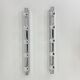 Set of 2 Targetti Sankey chrome wall lamps, 1970s