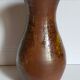 High potter's vase with flared neck with tachist enamel