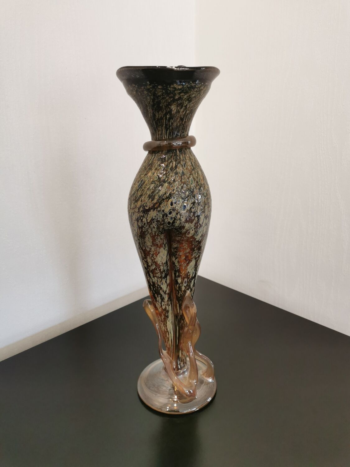 Vintage blown glass vase