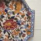 Top dish in earthenware of Gien decoration Peony